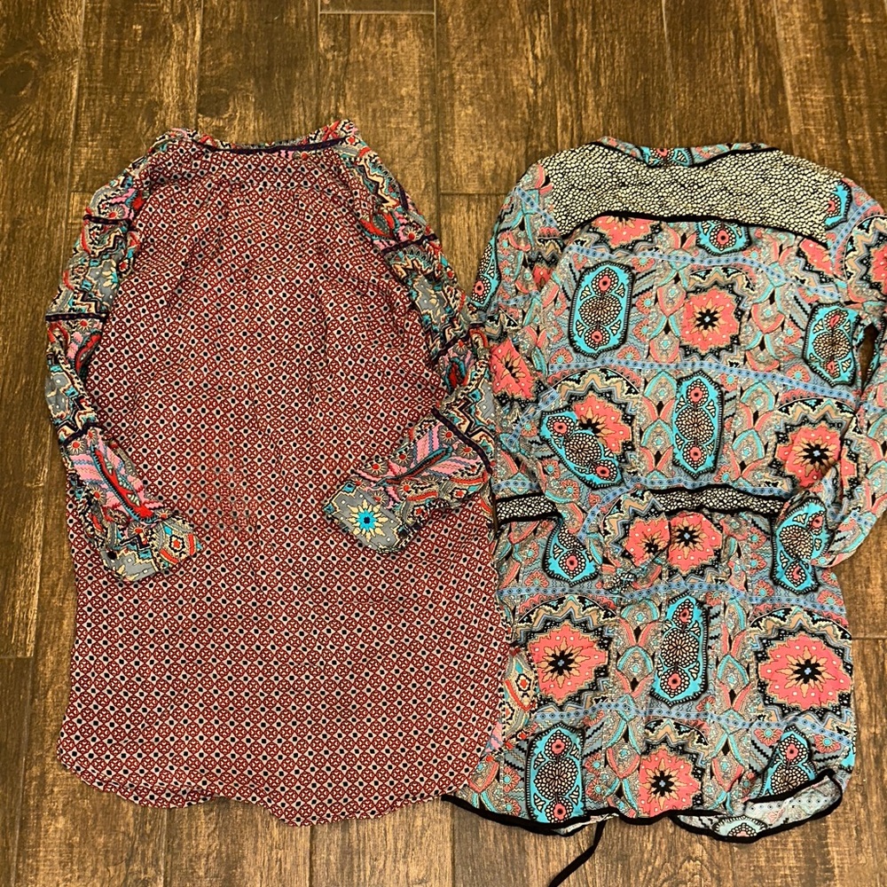 Tolani Boho Print Dress Bundle XS Colorful Paisley Tunic Dresses - Picture 14 of 16